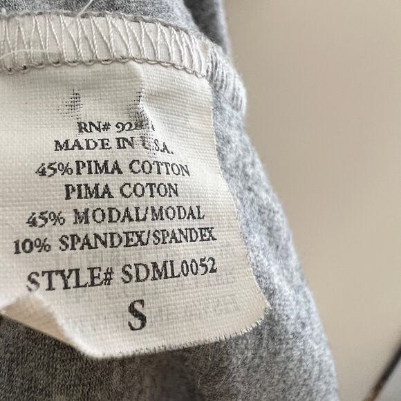 Splendid Gray Ruffle Sleeve Knee Length Dress Size S - Picture 6 of 13